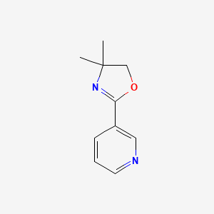 molecular formula C10H12N2O B1349348 4,5-二氢-4,4-二甲基-2-(3-吡啶基)噁唑 CAS No. 68981-86-2