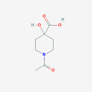 molecular formula C8H13NO4 B13493500 1-Acetyl-4-hydroxypiperidine-4-carboxylic acid 