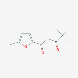 4,4-Dimethyl-1-(5-methylfuran-2-yl)pentane-1,3-dione