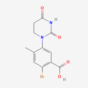 2-Bromo-5-(2,4-dioxohexahydropyrimidin-1-yl)-4-methyl-benzoic acid