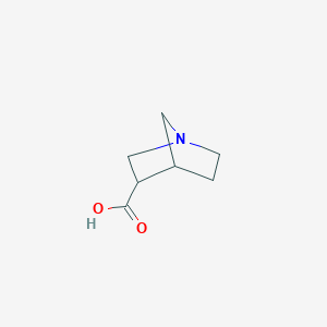 molecular formula C7H11NO2 B13493617 1-Azabicyclo[2.2.1]heptane-3-carboxylic acid CAS No. 762208-37-7