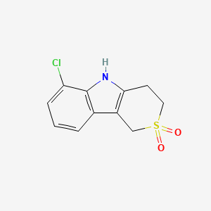 6-Chloro-1,3,4,5-tetrahydrothiopyrano[4,3-b]indole 2,2-dioxide