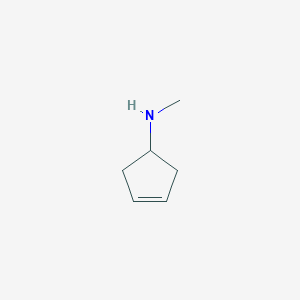 molecular formula C6H11N B13493628 N-methylcyclopent-3-enamine 