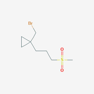 1-(Bromomethyl)-1-(3-(methylsulfonyl)propyl)cyclopropane