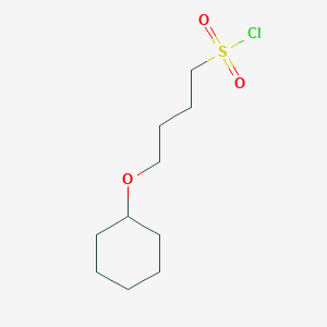 molecular formula C10H19ClO3S B13493668 4-(Cyclohexyloxy)butane-1-sulfonyl chloride 