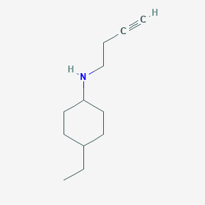 molecular formula C12H21N B13493669 n-(But-3-yn-1-yl)-4-ethylcyclohexan-1-amine 