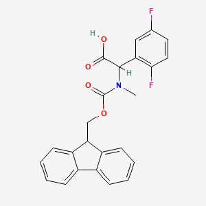 2-(2,5-difluorophenyl)-2-({[(9H-fluoren-9-yl)methoxy]carbonyl}(methyl)amino)acetic acid