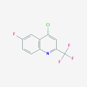 molecular formula C10H4ClF4N B1349369 4-氯-6-氟-2-(三氟甲基)喹啉 CAS No. 59611-55-1