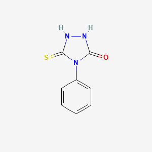 molecular formula C8H7N3OS B1349370 5-巯基-4-苯基-4H-1,2,4-三唑-3-醇 CAS No. 27106-12-3