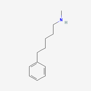 molecular formula C12H19N B13493721 N-methyl-5-phenylpentan-1-amine CAS No. 4266-02-8