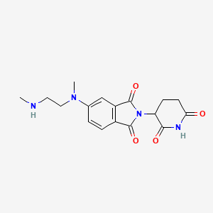 2-(2,6-Dioxo-3-piperidyl)-5-[methyl-[2-(methylamino)ethyl]amino]isoindoline-1,3-dione