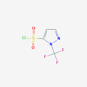 molecular formula C4H2ClF3N2O2S B13493735 1-(trifluoromethyl)-1H-pyrazole-5-sulfonyl chloride 