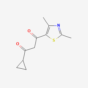 1-Cyclopropyl-3-(2,4-dimethylthiazol-5-yl)propane-1,3-dione