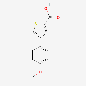 molecular formula C12H10O3S B1349378 4-(4-甲氧基苯基)噻吩-2-羧酸 CAS No. 82437-74-9