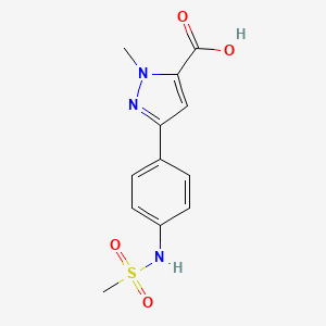 3-(4-methanesulfonamidophenyl)-1-methyl-1H-pyrazole-5-carboxylic acid