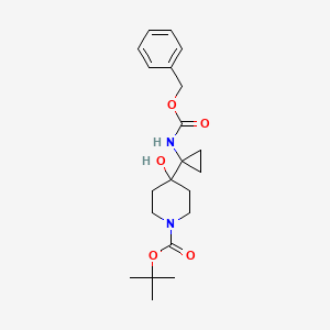 Tert-butyl 4-(1-{[(benzyloxy)carbonyl]amino}cyclopropyl)-4-hydroxypiperidine-1-carboxylate