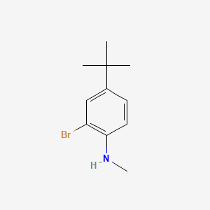 molecular formula C11H16BrN B13493842 2-bromo-4-tert-butyl-N-methylaniline 