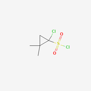 1-Chloro-2,2-dimethylcyclopropane-1-sulfonyl chloride