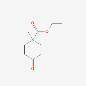 2-Cyclohexene-1-carboxylic acid, 1-methyl-4-oxo-, ethyl ester