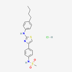 N-(4-{2-[(4-butylphenyl)amino]-1,3-thiazol-4-yl}phenyl)methanesulfonamide hydrochloride