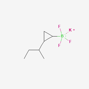 molecular formula C7H13BF3K B13493875 Potassium (2-(sec-butyl)cyclopropyl)trifluoroborate 