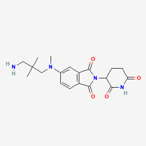 5-[(3-Amino-2,2-dimethylpropyl)-methylamino]-2-(2,6-dioxopiperidin-3-yl)isoindole-1,3-dione