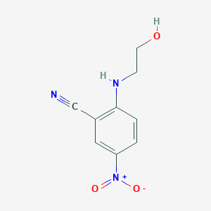 B1349391 2-[(2-Hydroxyethyl)amino]-5-nitrobenzonitrile CAS No. 63989-40-2