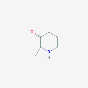 molecular formula C7H13NO B13493924 2,2-Dimethylpiperidin-3-one 