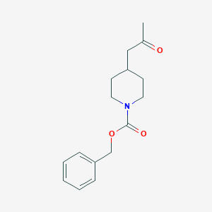 molecular formula C16H21NO3 B13493936 Benzyl 4-(2-oxopropyl)piperidine-1-carboxylate 