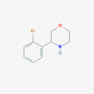 molecular formula C10H12BrNO B13493942 3-(2-Bromophenyl)morpholine 