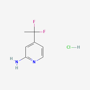 4-(1,1-Difluoroethyl)pyridin-2-amine hydrochloride