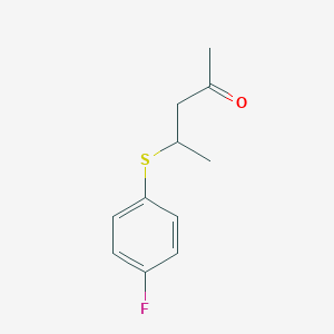 4-((4-Fluorophenyl)thio)pentan-2-one