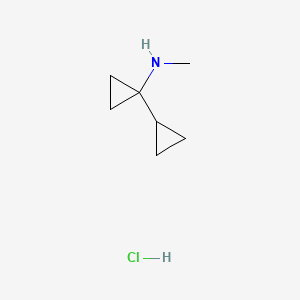 N-methyl-[1,1'-bi(cyclopropane)]-1-amine hydrochloride