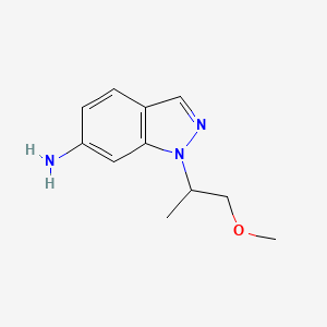 molecular formula C11H15N3O B13493975 1-(1-Methoxypropan-2-yl)-1h-indazol-6-amine 