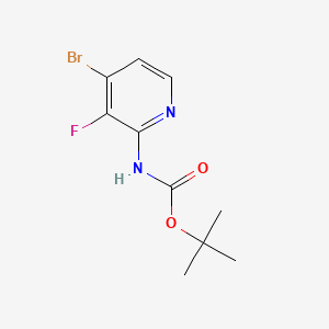 molecular formula C10H12BrFN2O2 B13493982 4-Bromo-N-Boc-3-fluoropyridin-2-amine 