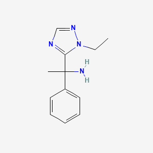 1-(1-Ethyl-1h-1,2,4-triazol-5-yl)-1-phenylethan-1-amine