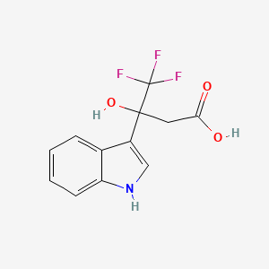 4,4,4-trifluoro-3-hydroxy-3-(1H-indol-3-yl)butanoic acid