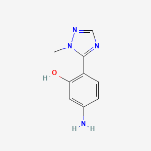 5-Amino-2-(1-methyl-1h-1,2,4-triazol-5-yl)phenol