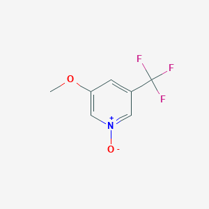 molecular formula C7H6F3NO2 B13494008 3-Methoxy-5-(trifluoromethyl)pyridin-1-ium-1-olate 