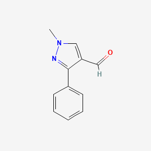 B1349403 1-Methyl-3-phenyl-1H-pyrazole-4-carbaldehyde CAS No. 304477-40-5