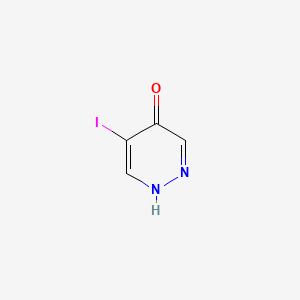 molecular formula C4H3IN2O B13494044 5-Iodopyridazin-4-ol 