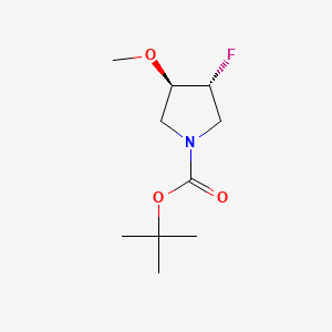 molecular formula C10H18FNO3 B13494052 tert-butyl (3R,4R)-3-fluoro-4-methoxypyrrolidine-1-carboxylate 