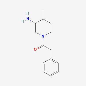 1-(3-Amino-4-methylpiperidin-1-yl)-2-phenylethan-1-one