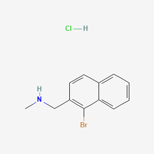 molecular formula C12H13BrClN B13494075 [(1-Bromonaphthalen-2-yl)methyl](methyl)amine hydrochloride 