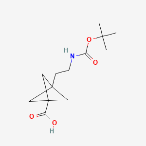 3-(2-{[(Tert-butoxy)carbonyl]amino}ethyl)bicyclo[1.1.1]pentane-1-carboxylic acid