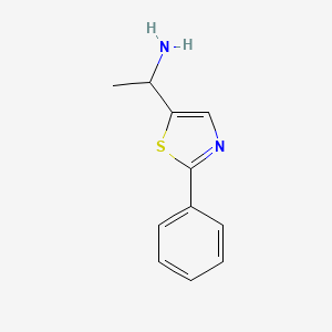B1349409 1-(2-Phenylthiazol-5-yl)ethylamine CAS No. 921061-07-6