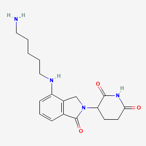 3-[4-(5-Aminopentylamino)-1-oxo-isoindolin-2-yl]piperidine-2,6-dione