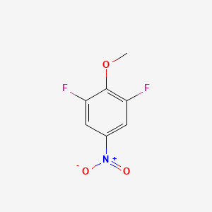 molecular formula C7H5F2NO3 B1349410 2,6-二氟-4-硝基苯甲醚 CAS No. 392-25-6