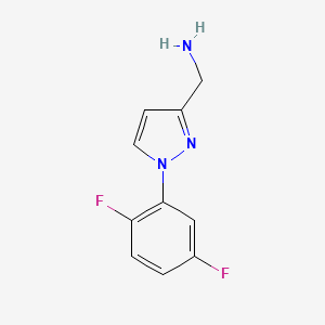 (1-(2,5-Difluorophenyl)-1h-pyrazol-3-yl)methanamine