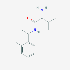 molecular formula C14H22N2O B13494117 2-Amino-3-methyl-N-(1-(o-tolyl)ethyl)butanamide 